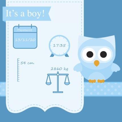 Ενθύμιο Καμβάς Γέννησης