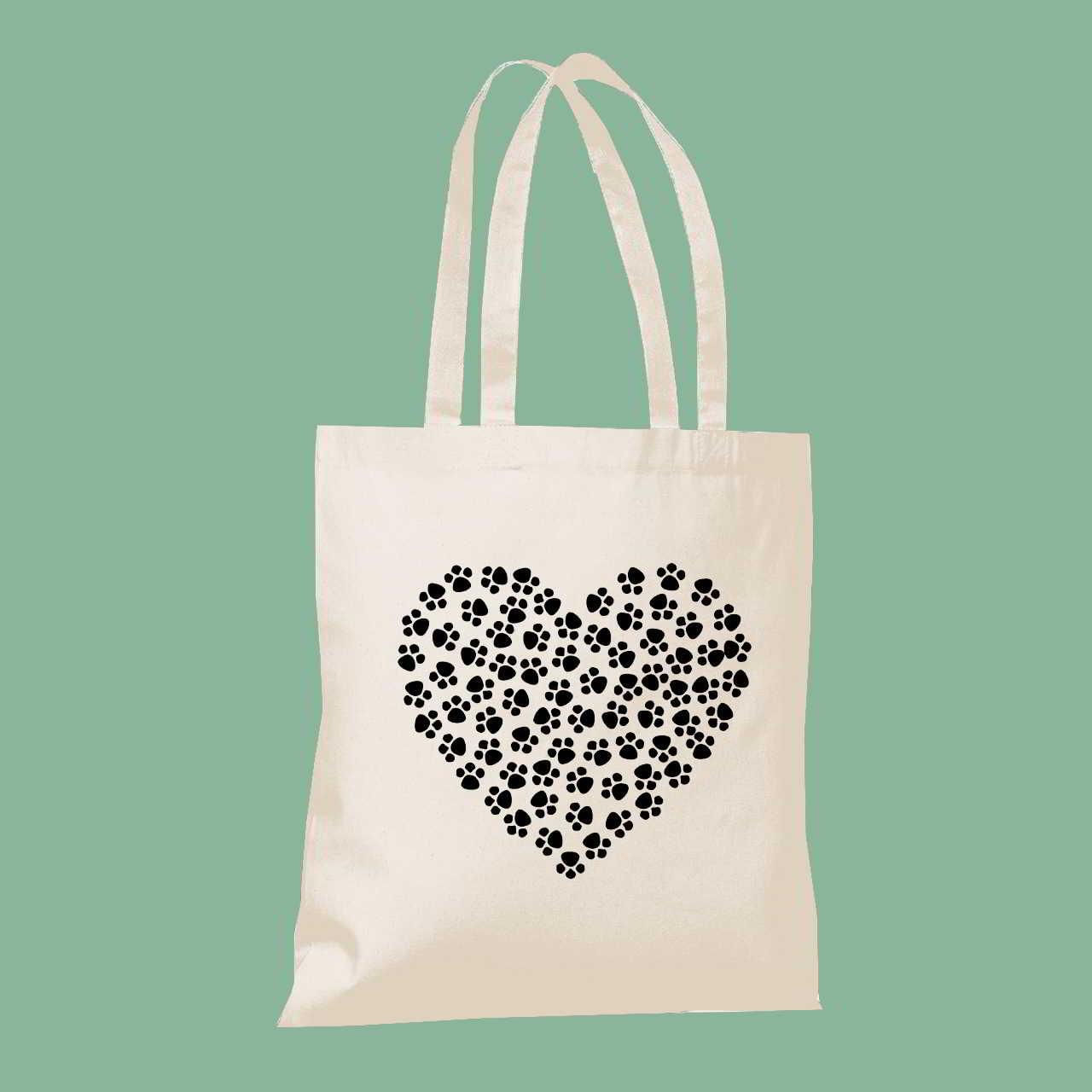 yfasmatini_tsanta_me_ektyposi_agapis_ichni Τσάντα από ύφασμα