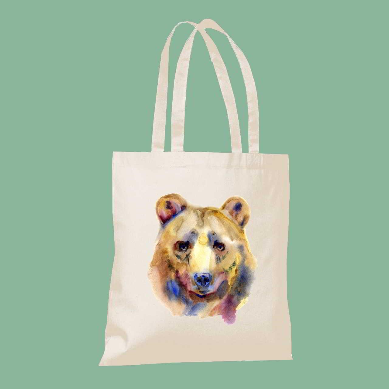 yfasmatini_tsanta_me_ektyposi_arkouda Αρκούδα