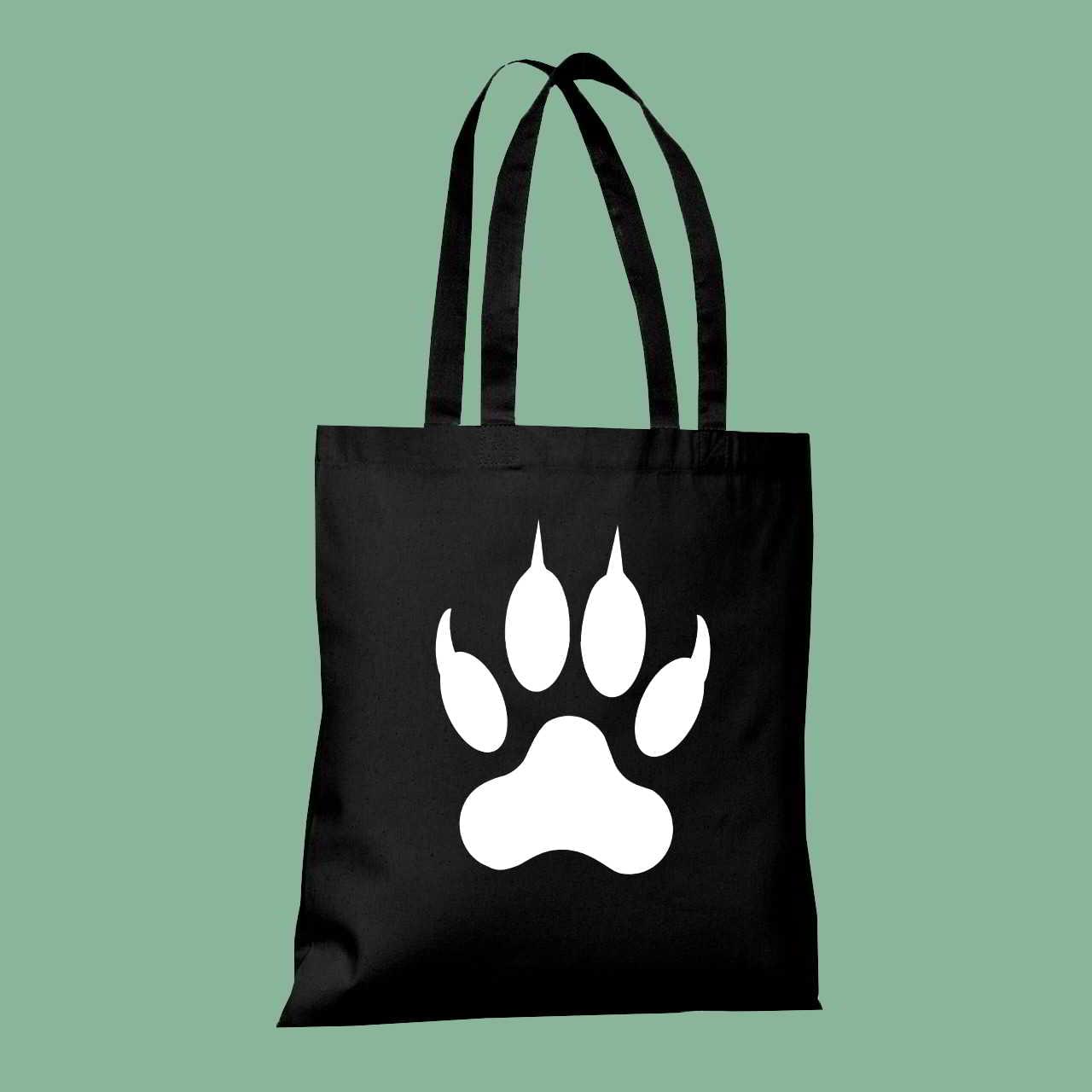 yfasmatini_tsanta_me_ektyposi_patousa_black Πατούσα