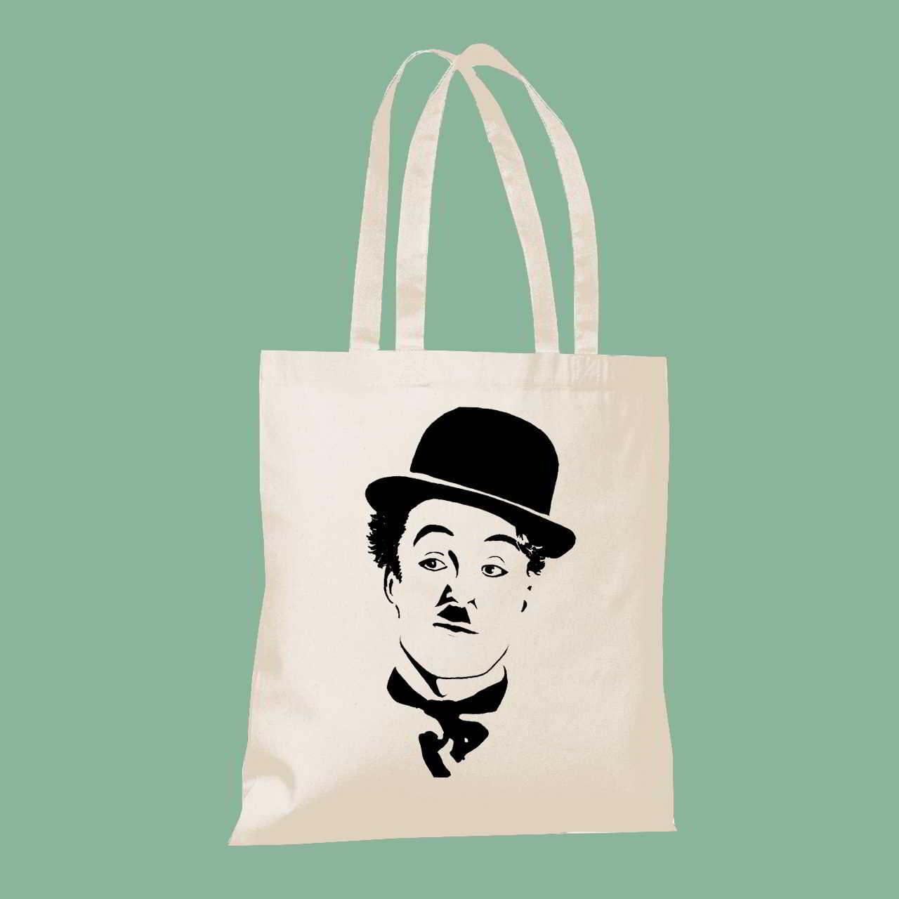 yfasmatini_tsanta_me_ektyposi_sarlo Σαρλώ