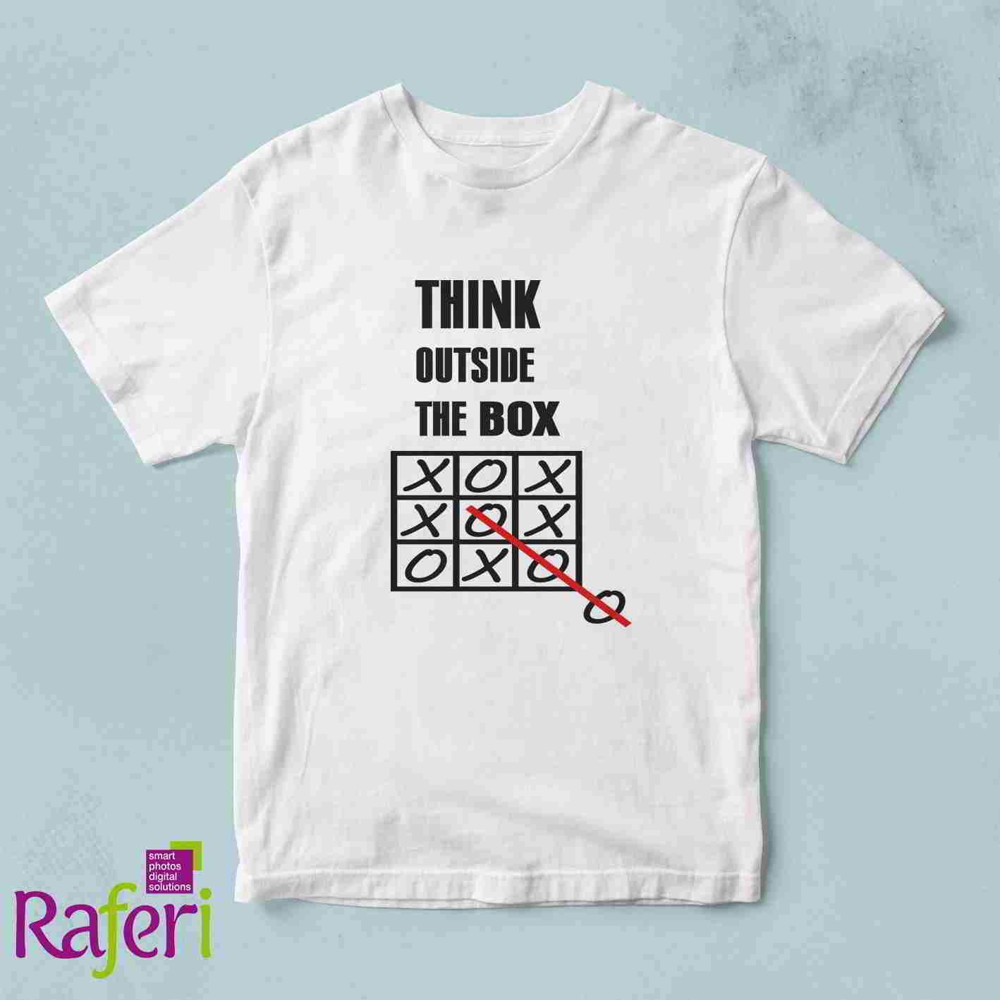 T-shirt Think Outside Box