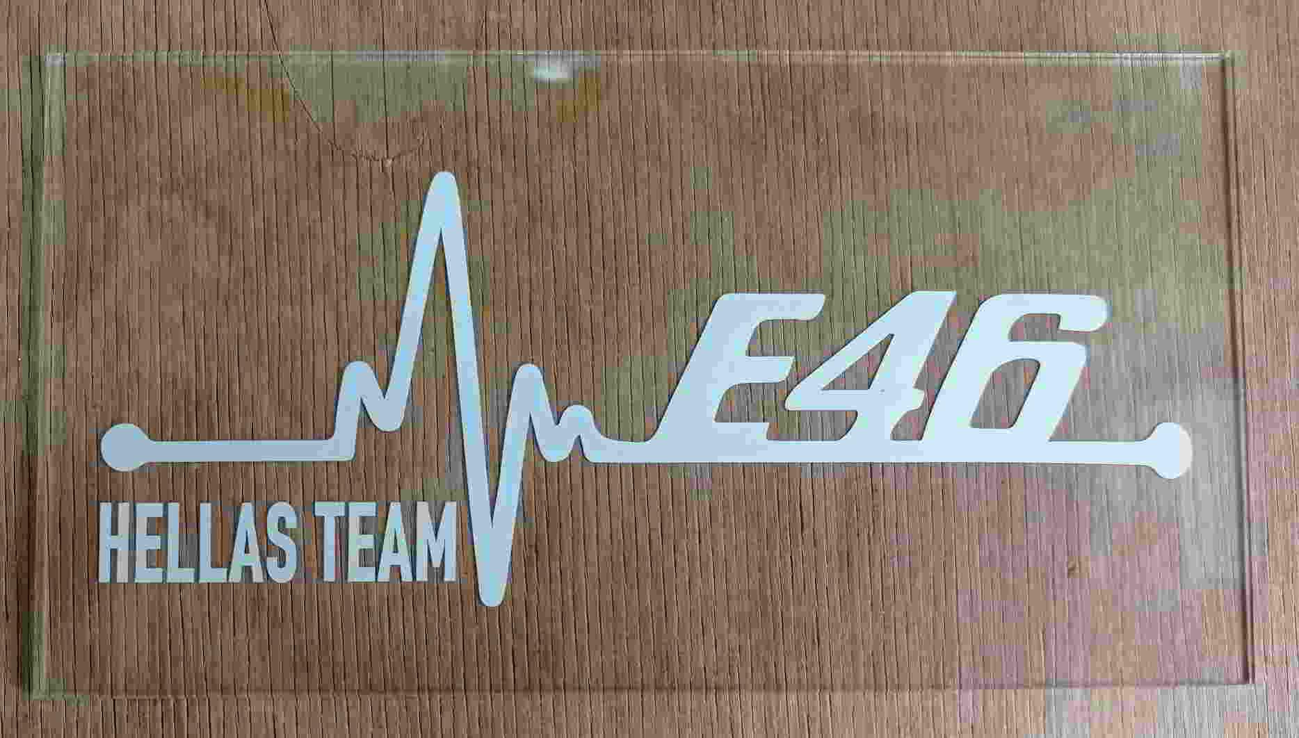 Αυτοκόλλητο BMW E46 Ηellas Team