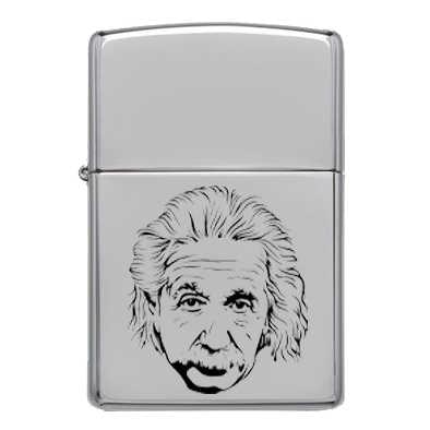 Μεταλλικός αναπτήρας τύπου@Zippo Einstein