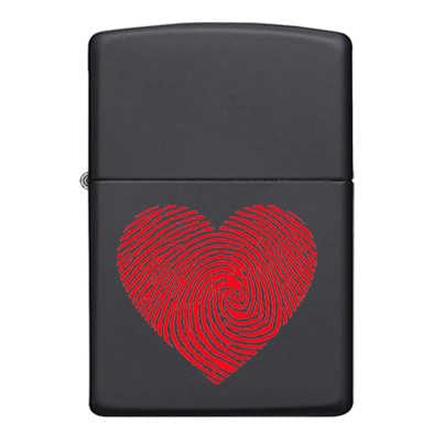 Μεταλλικός αναπτήρας τύπου@Zippo Καρδιά