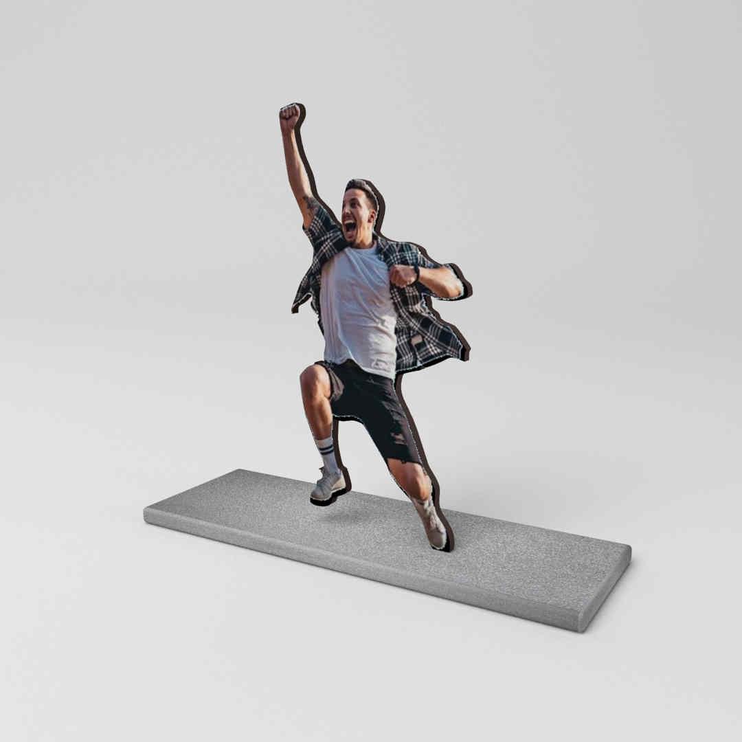 Φωτο-Φιγούρα ξύλινη με βάση - Image 2