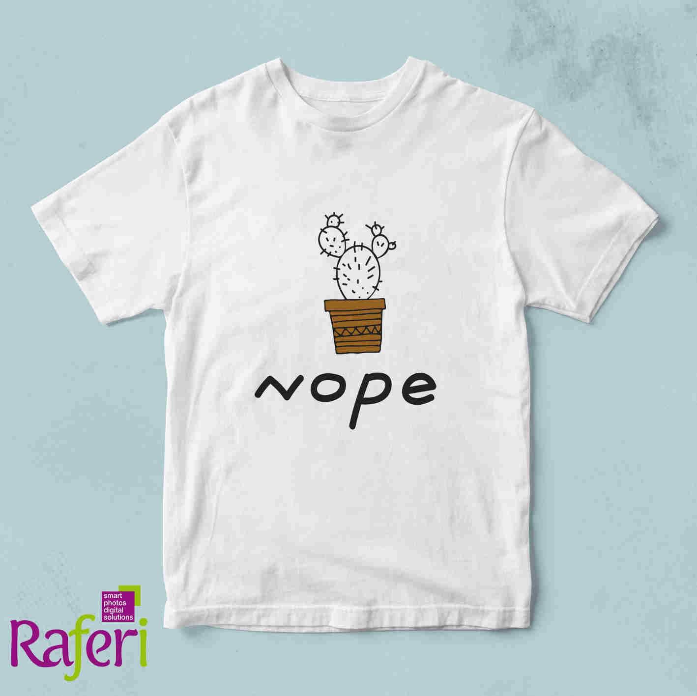 T_shirt_cactus_nope_leuko T-shirt Cactus nope