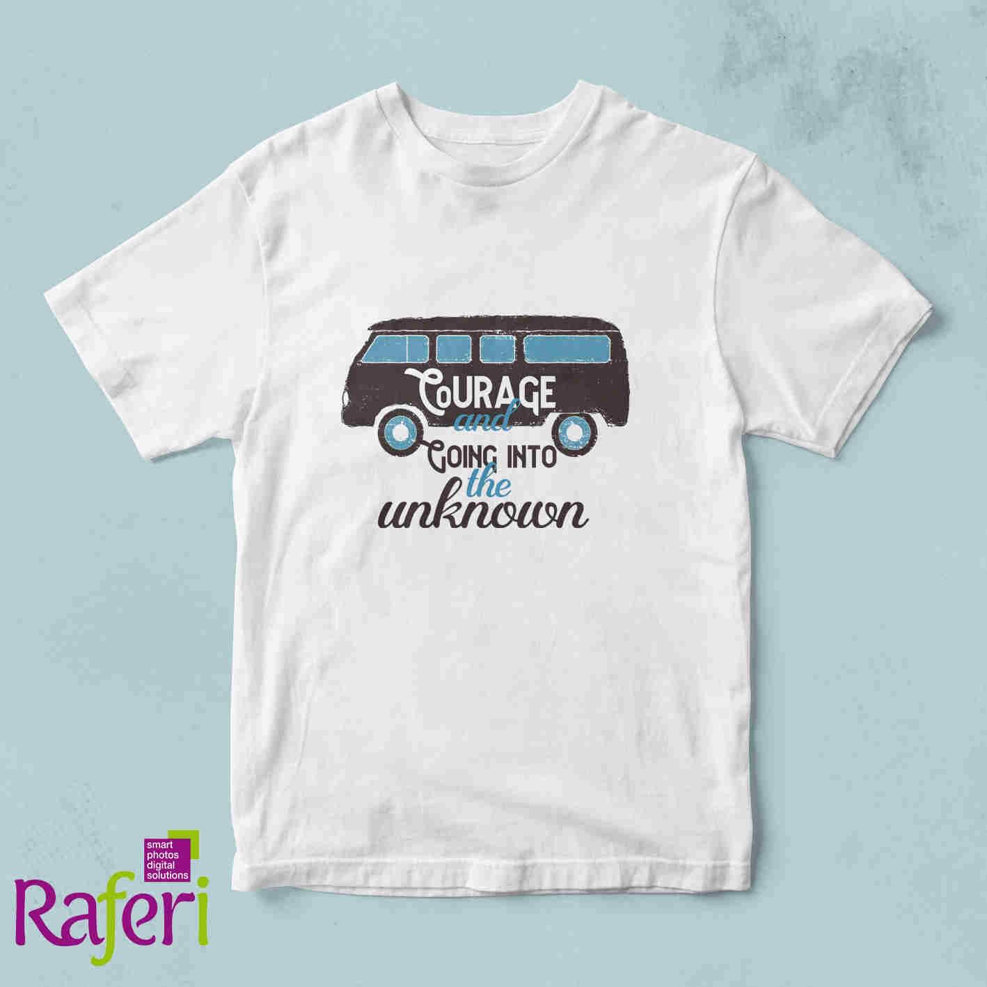 T_shirt_courage_and_going_into_the_unknown_leuko T-shirt Going into the unknown