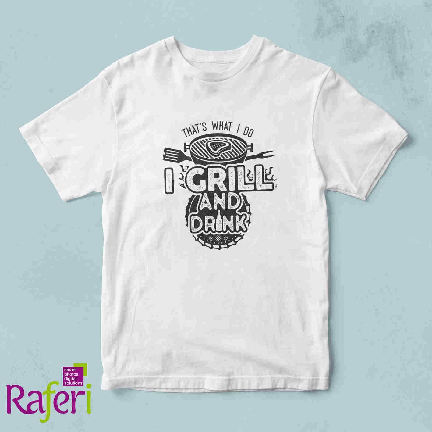 T-shirt I grill and drink