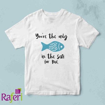 T-shirt The only fish