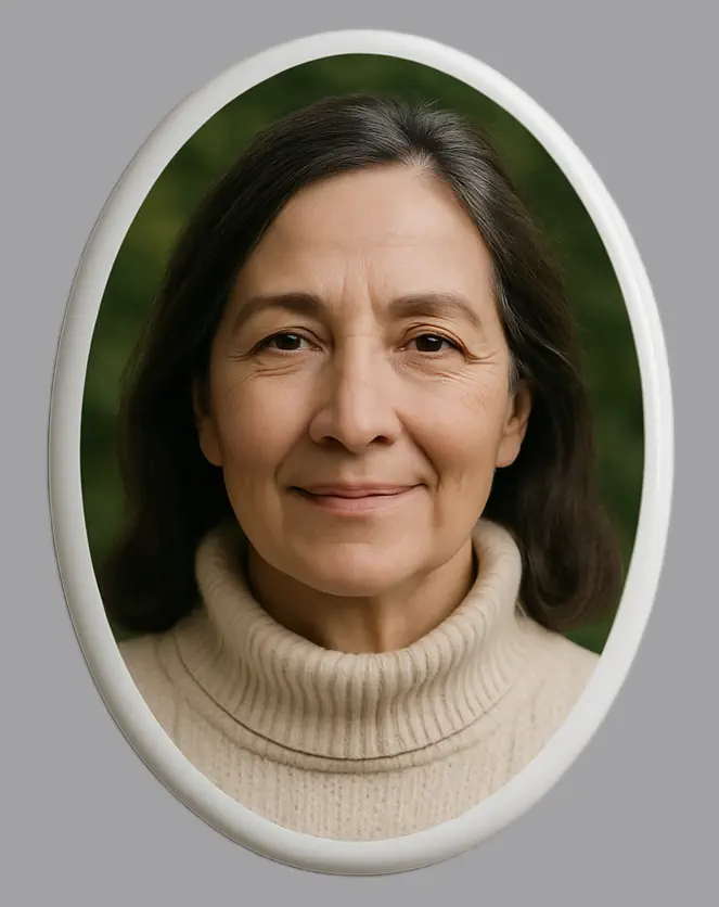 Πορσελάνη Μνήματος με Φωτογραφία